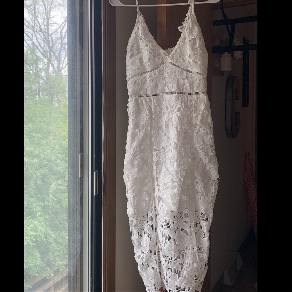 White lace dress